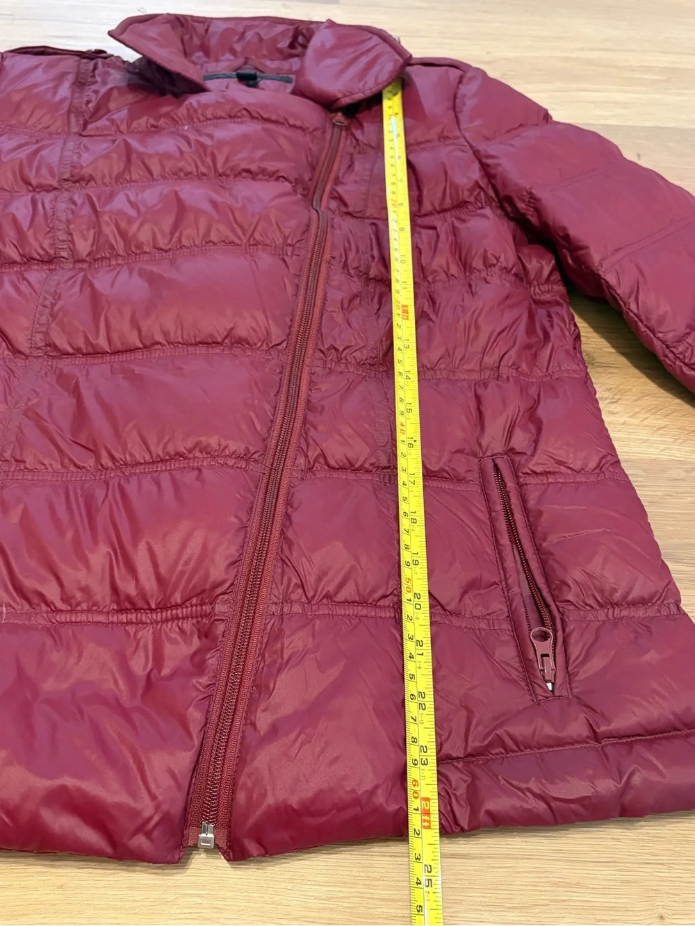 NWT Katherine Barclay Quilted Puffer Jacket - Burgundy Women's Size Large